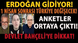 ERDOĞAN GİDİYOR 1 NİSAN SONRASI TÜRKİYE DEĞİŞECEK ANKETLER ORTAYA ÇIKTI DEVLET BAHÇELİYE DİKKAT [upl. by Ahsieken]