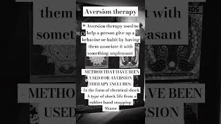 Aversion therapy Door to psychology doortopsychology mentalhealthpsychology shorts [upl. by Meill]