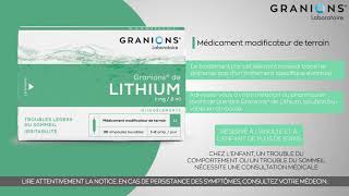 GRANIONS  Lithium  Oligoéléments [upl. by Artenek]