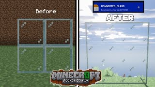 11973 Connected Glass Pack Texture Pack for Minecraft Pocket Edition [upl. by Yate]