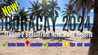 New Boracay 2024  Where to stay in Station 2 Beachfront Hotels and Resorts boracay philippines [upl. by Nnaed]