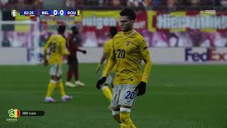 Belgium vs Romania Highlights  EURO 2024  eFootball PES 2021 [upl. by Yramliw]