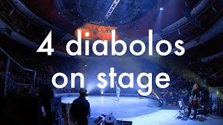 4 diabolos tricks on stage  Madrid 2018 [upl. by Elehcir693]