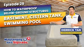 Waterproofing Basement Cistern Tank Swimming Pool HINT Its NOT Waterproofing Paint [upl. by Arnie]