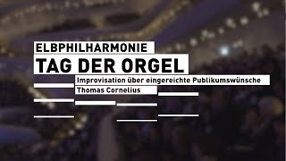 Elbphilharmonie  »Tag der Orgel« Improvisation von Thomas Cornelius [upl. by Celle195]