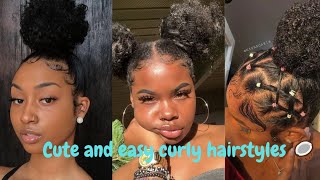 cute sleek hairstyles edges 🎀🥥 compilation hairstyle [upl. by Easter]