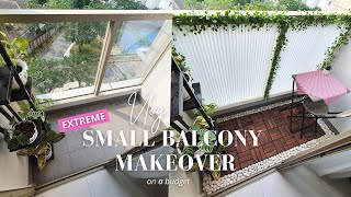 Small Balcony Makeover On a Budget [upl. by Nylyahs]