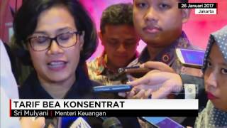 Menkeu Umumkan Tarif Baru Bea Konsentrat [upl. by Anirol901]