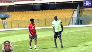 Mohammed Kudus amp Otto Addo Long Discussion At 1st Training Session Ahead Of Angola vs GhanaAFCON [upl. by Raouf]