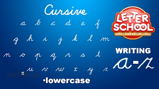 Learn Cursive Handwriting with Cursive Writing LetterSchool  LOWERCASE ABC [upl. by Eniamsaj133]