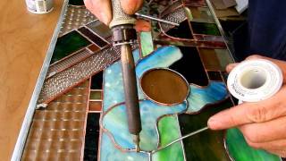 soldering stained glass 1MOV [upl. by Eagle217]