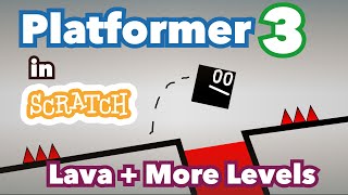 How to Make a WallJumping Platformer with Lava  Scratch Platformer Tutorial Part 3 [upl. by Ahsenyl695]