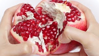 How to Eat Pomegranate  Best way to open a Pomegranate [upl. by Onaireves]