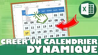 Comment créer un calendrier sur Excel [upl. by Lilith189]