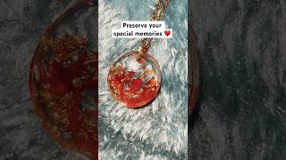 rose petals pendant 🥀♥️resinart youtubeshorts viralshort trending handmade preservedflower [upl. by Pennington331]