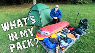 How I fit all my backpacking  wild camping gear into my osprey exos 48 backpack [upl. by Edwina]