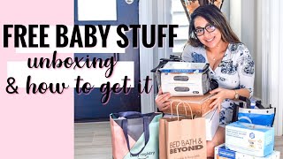 FREE BABY STUFF Unboxing amp How to get it all  The Mom Life [upl. by Sato]