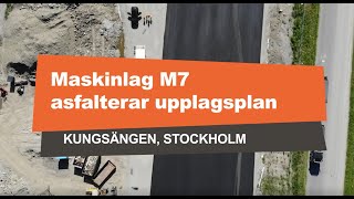 Asfaltering upplagsplan Kungsängen [upl. by Aisekal]