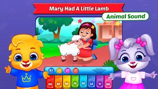 Lucas and Ruby Animal Sounds Song 5  Mary Had a Little Lamb  RV AppStudios Games [upl. by Ettesil826]