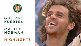 Gustavo Kuerten v Magnus Norman Highlights  Mens Final I RolandGarros 2000 [upl. by Dace]