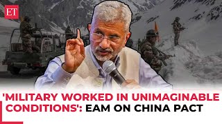 EAM S Jaishankar credits military diplomacy for IndiaChina LAC breakthrough [upl. by Yrotciv]