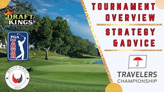 2024 Travelers Championship  DraftKings  Golf  PGA DFS  Strategy  Picks  Advice  Lineup Help [upl. by Zurciram]