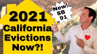 Part 1 SB 91 Explained Eviction Update for California Landlords and Tenants 2021 [upl. by Rofotsirk]