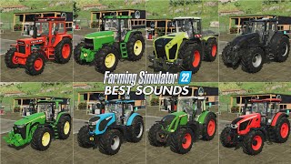 These are the tractors with the best ENGINE SOUNDS in Farming Simulator 22  Part1 [upl. by Wilhelmine]