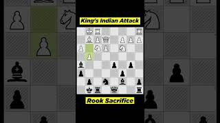 Kings Indian Attack My rook Sacrifice chess [upl. by Blackstock]