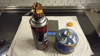 Canister isobutane butane refill adapter  Does it work Yes [upl. by Wren]