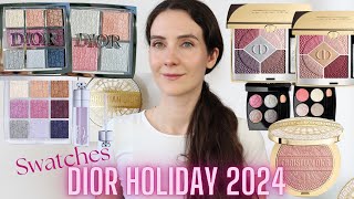 Dior Holiday 2024 Makeup collection Swatches and Preview amp more Holiday makeup amp Chanel Spring 2025 [upl. by Del596]