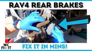 How to Replace Rear Brake Pads on a Toyota Rav4 2007  2012 3rd Generation Complete Guide [upl. by Tobe]