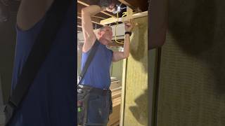 Basement framing tip How to install the top plate in a basement remodel when working alone [upl. by Bathesda]