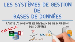 Les SGBD 13  Notions et Niveaux de Description des Données [upl. by Cordula]