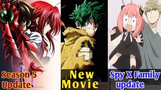 High school dxd season 5 update Jjk amp Zom 100 bad news Gear 5 broke internet [upl. by Fania]