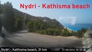 Lefkada driving Nydri to Kathisma beach [upl. by Notfa212]