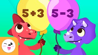 Addition and Subtraction with Dinosaurs  Math for Kids  Math Operations [upl. by Llereg]