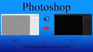 How to change interface color in photoshop tutorial [upl. by Zolly962]