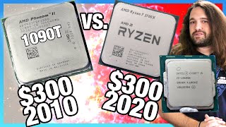 10 Years Old AMD Phenom II 1090T CPU in 2020  Benchmarks vs Ryzen amp Intel [upl. by Nirac]