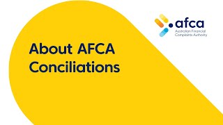 About AFCA Conciliations [upl. by Macomber]