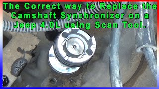 The Correct way to Replace the Camshaft Synchronizer on a Jeep 40L using a Scan Tool [upl. by Bordie]