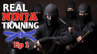 Ninja Training Blue Belt Syllabus  Episode 1  360 Spinning kick Tutorial [upl. by Lacee]