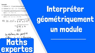 Comment interpréter géométriquement un module [upl. by Laurianne634]