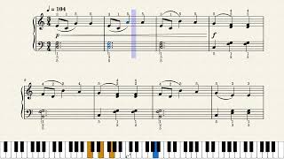 Café Vienna  Piano Sight Reading Tutorial [upl. by Rheingold]