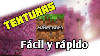 🔥Como INSTALAR packs de TEXTURAS en MINECRAFT PE 🤩 120 android [upl. by Kailey]