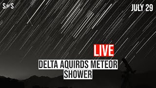 Live  Delta Aquariid meteor shower  July 29 [upl. by Oludoet]