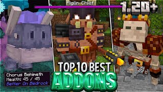 😲10 MEJORES ADDONS SURVIVAL Para MINECRAFT PE 120 BedrockPE ADDONS PARA MINECRAFT BEDROCK 120 [upl. by Andi]