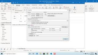 How to Schedule an email in Outlook  Office 365 [upl. by Nahtaj]