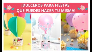 ¡14 Lindas Ideas De Dulceros Que Puedes Hacer Tu Misma Para Fiestas Infantiles [upl. by Erdrich919]