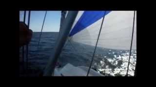 Spinnaker Sailing with the Hydrovane [upl. by Ynhoj]